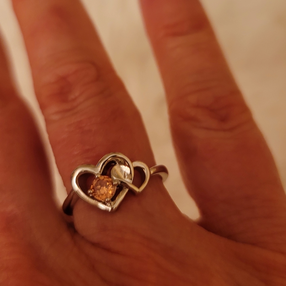 Silver Setting AAA Zircon Citrine Color Stone 6.75
